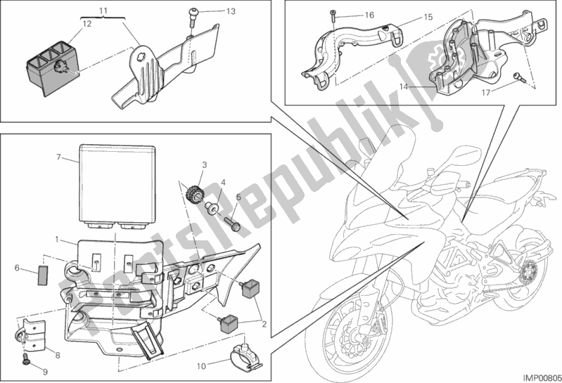 Todas as partes de Unidade De Controle Do Motor do Ducati Multistrada 1200 ABS 2013